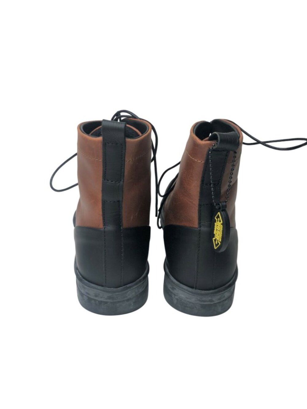 Radix Lab Hood Wurkshu Brown Leather Mens Combat Boots, Size US 8 - Picture 3 of 7